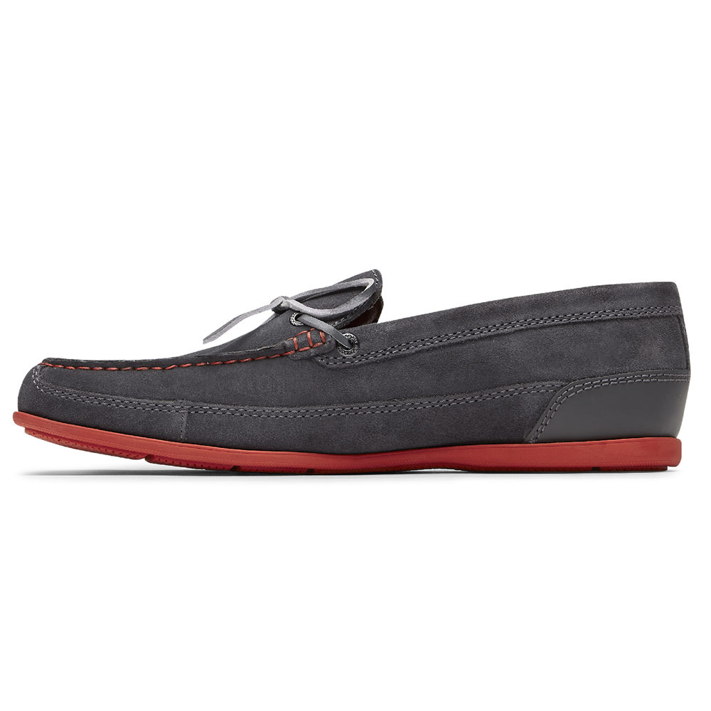 Rockport Mens Malcom Tie - Loafers Dark Grey - AOV408136